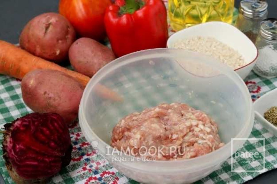 Свекольный суп с фрикадельками 🍲 - Шаг 2