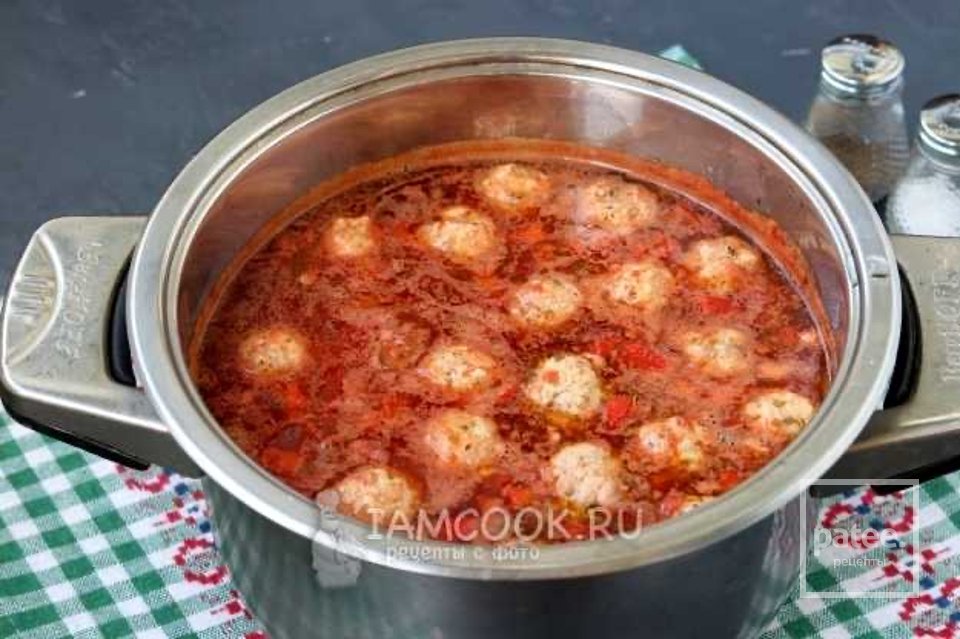 Свекольный суп с фрикадельками 🍲 - Шаг 9