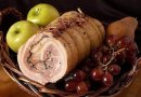 Рулет из свиной грудки в домашних условиях.