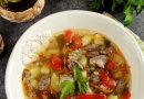 Суп с куриными сердечками и гречкой 🍲