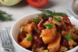 Рагу с мясом и картошкой в казане 🥩