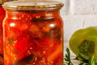 Салат «Бабья лень» на зиму из баклажанов 🫙