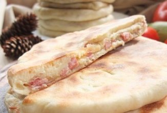 Сметанные лепешки с разными начинками 🫓