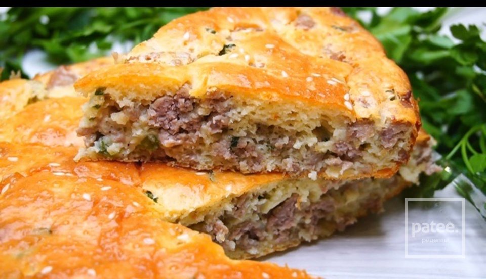 Заливной пирог &laquo;Ленивый Беляш&raquo; - Шаг 1