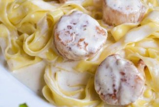 Паста с морскими гребешками 🍝