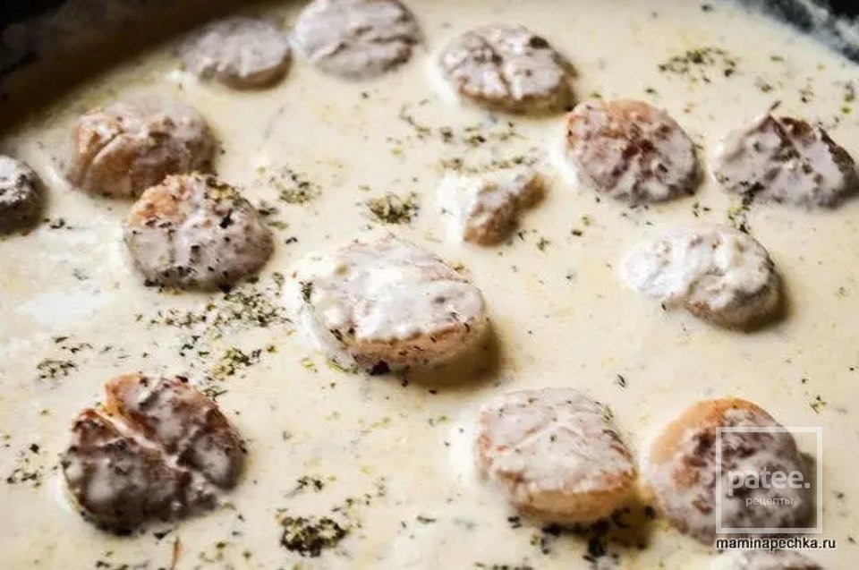 Паста с морскими гребешками 🍝 - Шаг 10