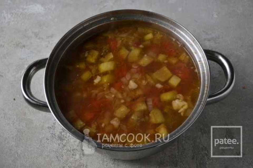 Армянский суп из баклажанов с помидорами 🍲 - Шаг 9