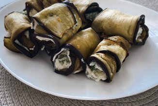 Баклажаны с творожным сыром и чесноком