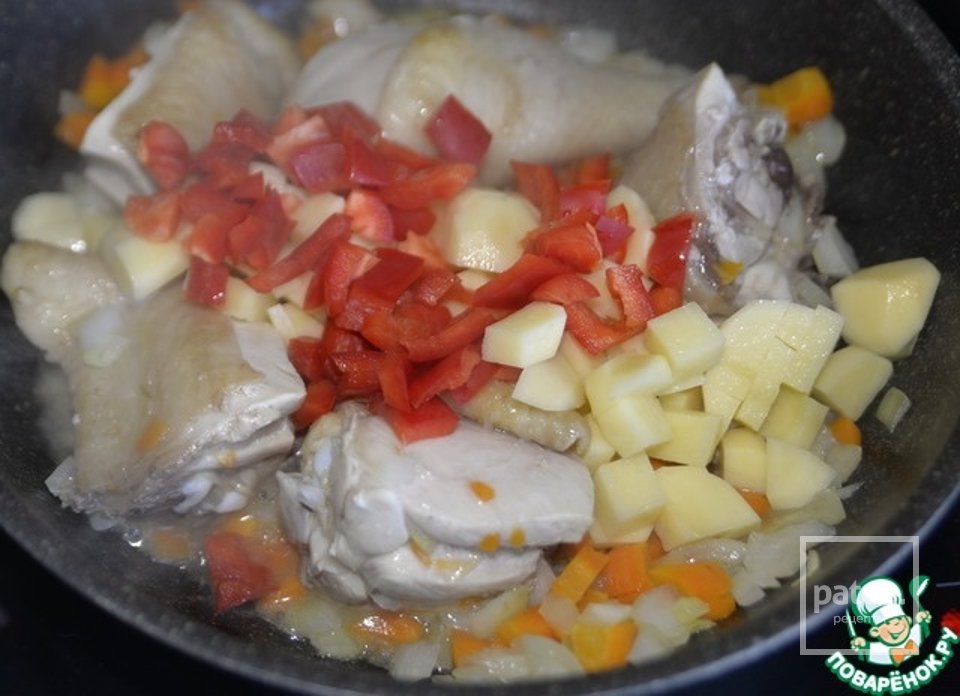Куриный айнтопф на томатном соке 🍗 - Шаг 7