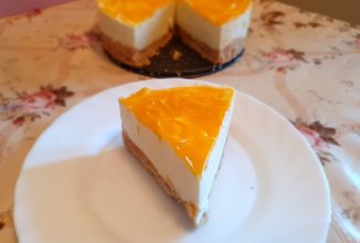 Чизкейк с манго без выпечки