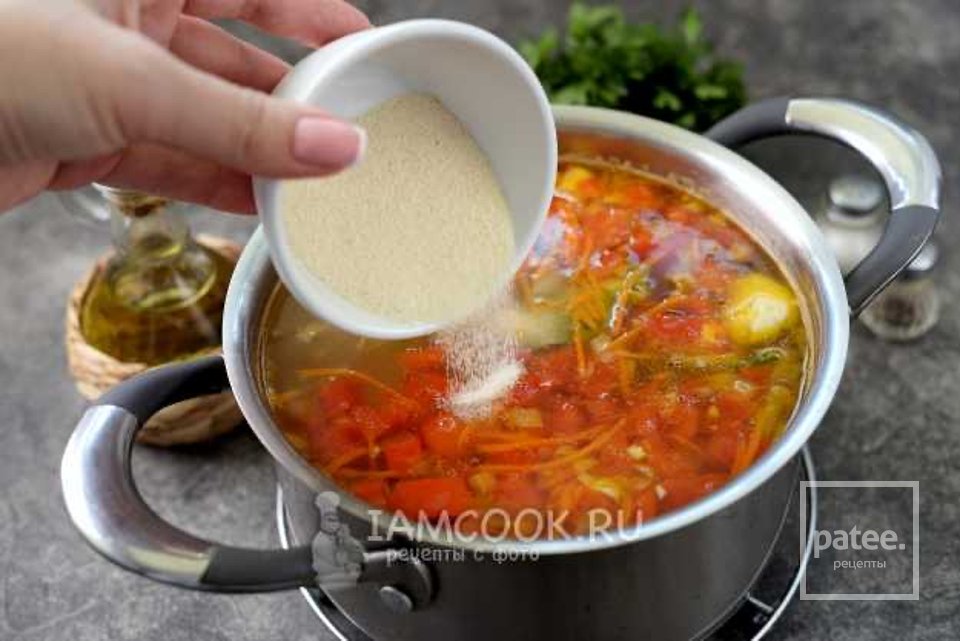Рыбный суп с манкой 🍲 - Шаг 8