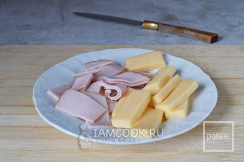 Круассаны с цукини, ветчиной и сыром 🥐 - Шаг 3