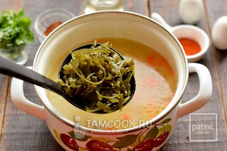 Суп с рисом и морской капустой 🍲 - Шаг 9