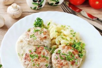 Котлеты в грибном соусе на сковороде 👍🏼