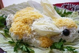 Салат  кролик Беляк.