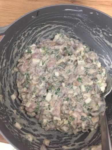 Рубленые котлеты с грибами и филе - Шаг 6