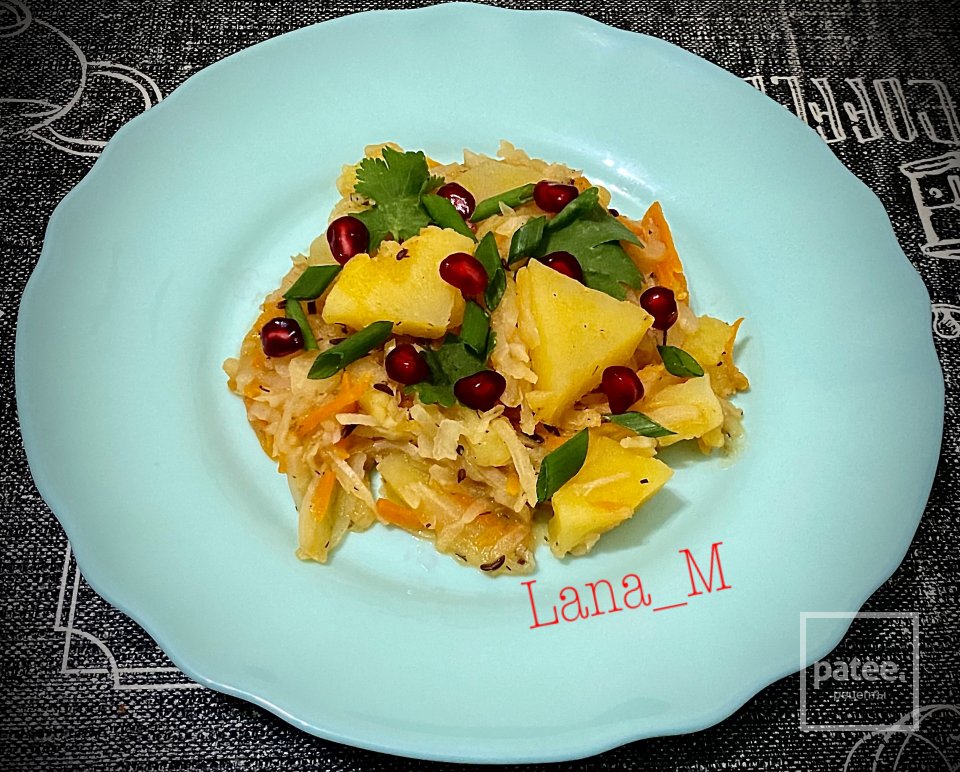 Гарнир 🥗: тушеная капуста с картофелем - Шаг 7