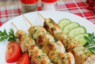 Шашлык из индейки на сковороде 🍗