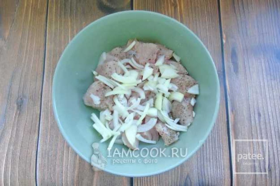 Шашлык из индейки на сковороде 🍗 - Шаг 3