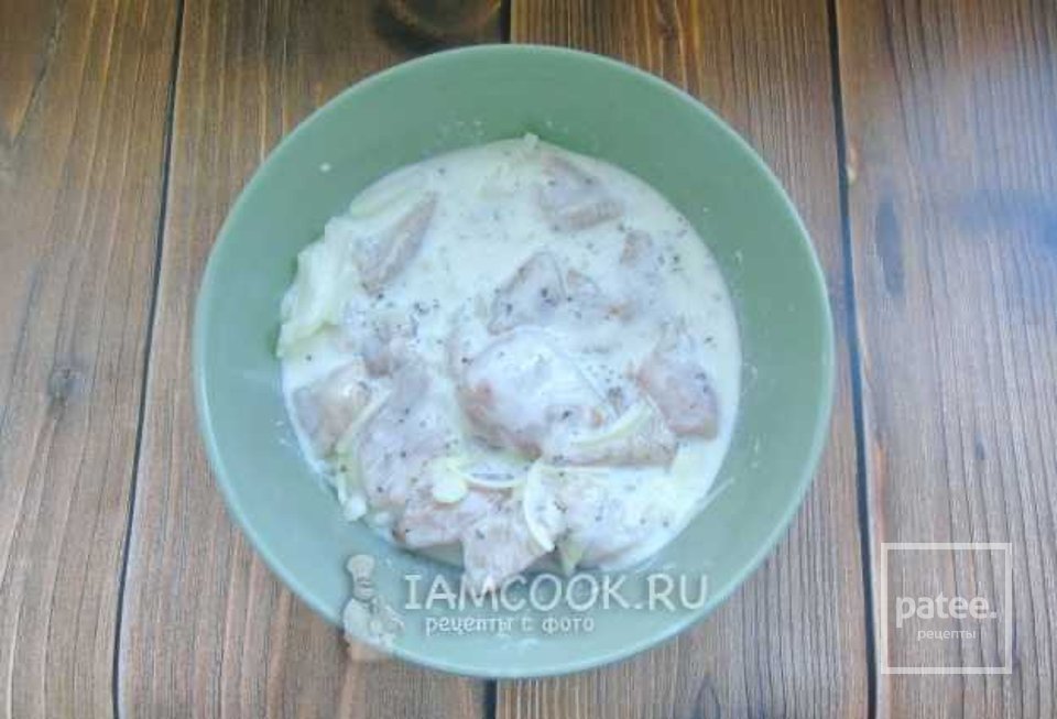 Шашлык из индейки на сковороде 🍗 - Шаг 4
