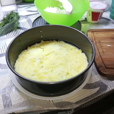 Салат Мимоза с куриный копчёной грудки - Шаг 3