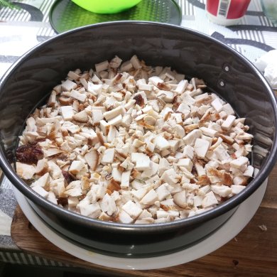 Салат Мимоза с куриный копчёной грудки - Шаг 6