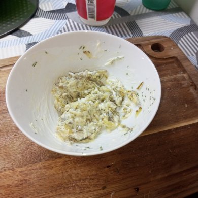 Салат Мимоза с куриный копчёной грудки - Шаг 9