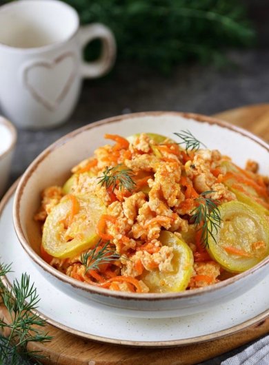 Тушеные кабачки с фаршем в духовке 👍🏼 - Шаг 7