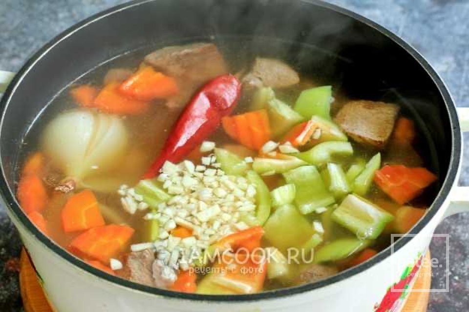 Лывжа из говядины по-осетински 🍲 - Шаг 5