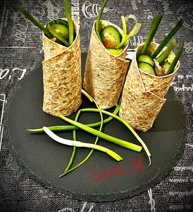 Лаваш с лососем - Шаг 7