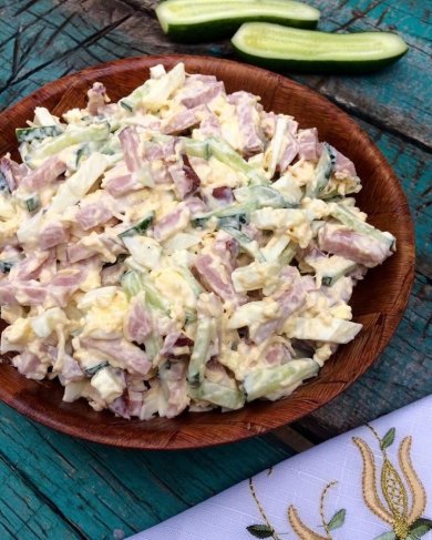 Сытный и простой салат с ветчиной🥗 - Шаг 1