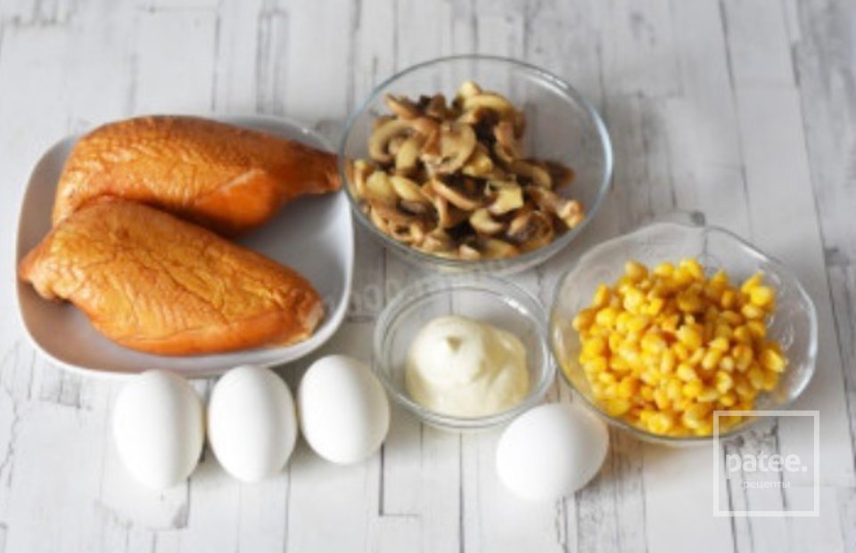 Салат "Хризантема" - Шаг 1