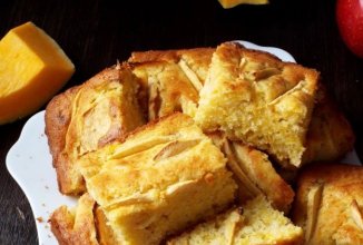 Тыквенный кекс с яблоками 🧁