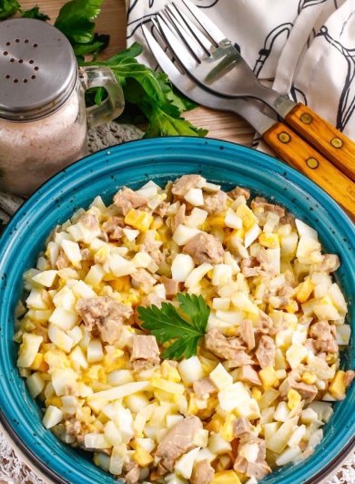 Салат с печенью трески 🥗 - Шаг 5