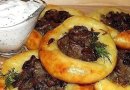 Картофельные ватрушки с грибами