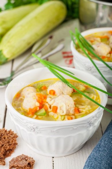 Летний суп с кабачками и фрикадельками 🍲 - Шаг 2