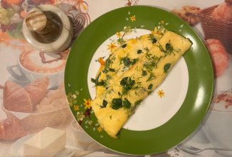 Французский омлет с травами