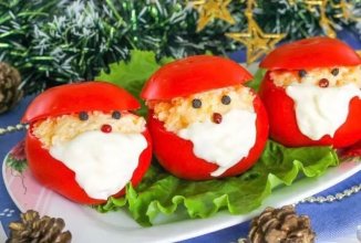 Закуска из помидоров "Дед Мороз"
