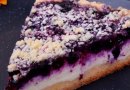 Пирог с черникой и творогом 🍰