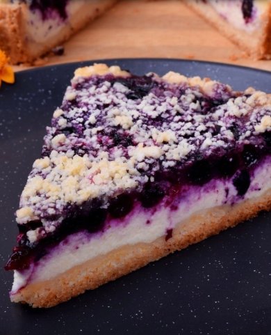 Пирог с черникой и творогом 🍰 - Шаг 14