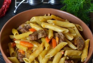 Плов из макарон 🥩