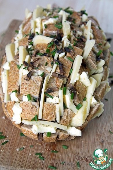 Сырный хлеб с грибами 🍞 - Шаг 6