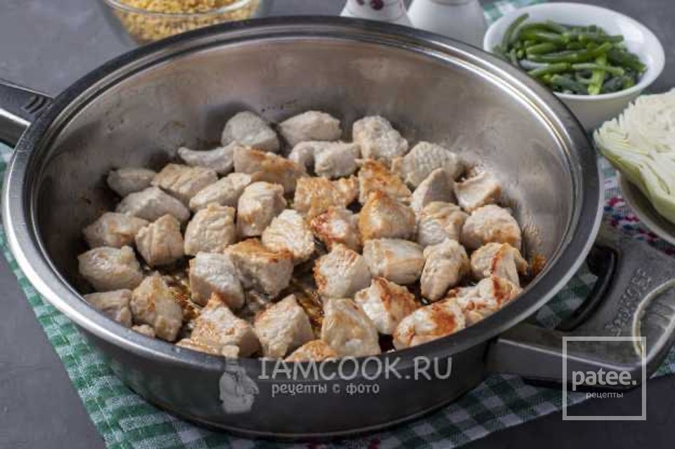 Булгур с индейкой и овощами (на сковороде) 👍🏼 - Шаг 4