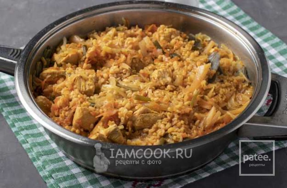 Булгур с индейкой и овощами (на сковороде) 👍🏼 - Шаг 10