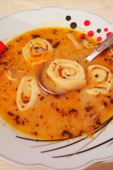 Куриный супчик с сырными рулетами 🍲 - Шаг 3