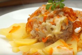 Тефтели с картофелем 👍🏼