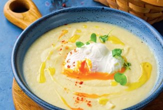 Суп из цветной капусты с яйцом-пашот 🍲