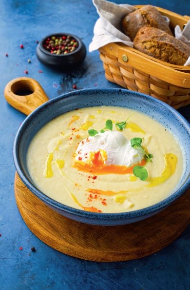 Суп из цветной капусты с яйцом-пашот 🍲 - Шаг 5