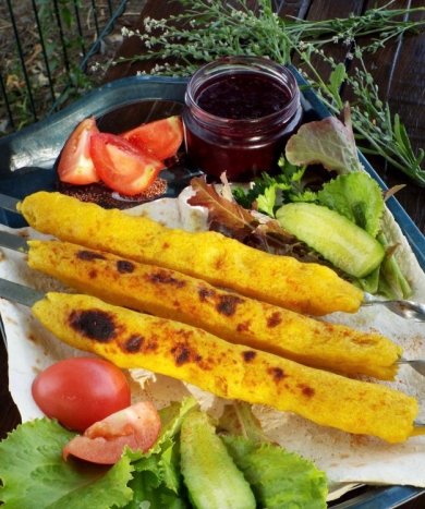 Люля-кебаб из картофеля на мангале 🥔