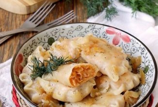 Постные вареники с капустой 🥟